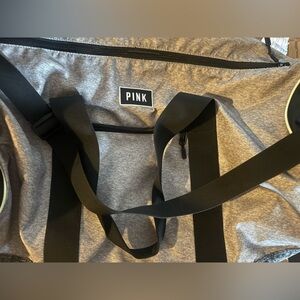 PINK Victoria's Secret Gray Travel Bag